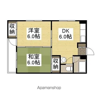 新洋社ビル【6階】の間取り