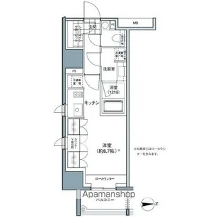 パークハビオ東中野【3階】の間取り
