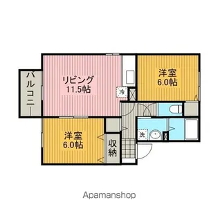 ポルックス【2階】の間取り