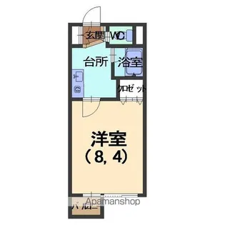サンハイム涌波【405号室】の間取り