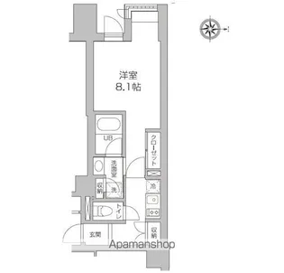 レジディア高円寺【1階】の間取り