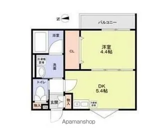 クロレ南流山II【2階】の間取り