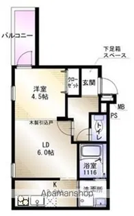 フジパレスSUN EIGHT1【203.号室】の間取り