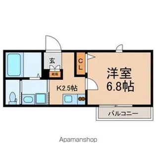 高見シャーメゾン【2階】の間取り