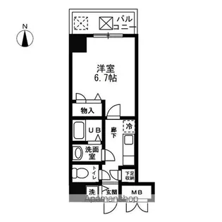 シャルマンフジ大阪城南【2階】の間取り