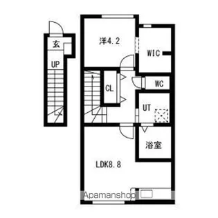 NJ HOUSE 花楯【2階】の間取り