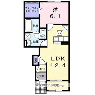 クラレスC【1階】の間取り