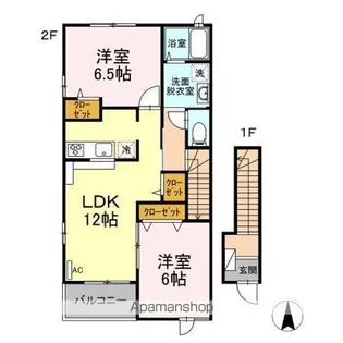 スカイハイ51 A【201号室】の間取り