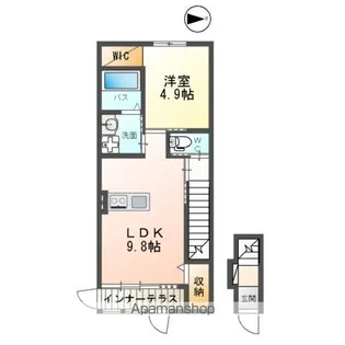 ベルフルール C棟【2階】の間取り