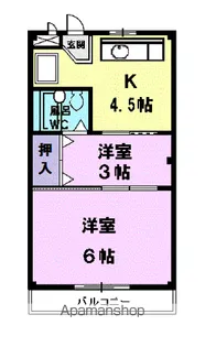 フェイマス師勝【2階】の間取り