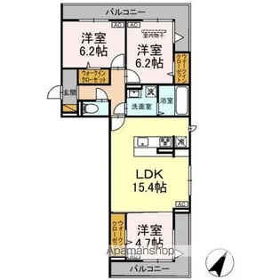 ガーベラ・グレイス【3階】の間取り