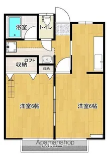 オレンジハウス【202号室】の間取り