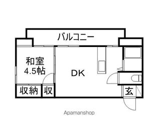 長野県長野市若里1丁目【アパート】の間取り