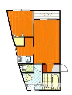 ロイヤルサンタ北久米【101号室】の間取り