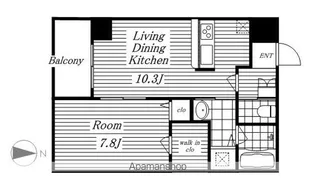 1LDKの間取り画像
