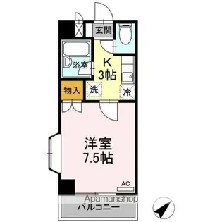 ネオシティー長町【3階】の間取り