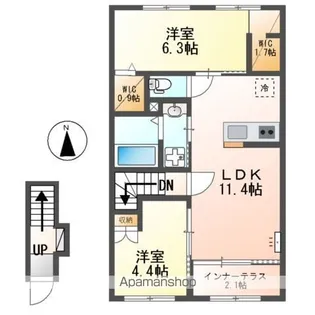 レスポワール【2階】の間取り