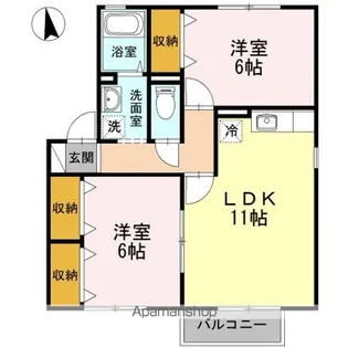 セジュールT.T【1階】の間取り