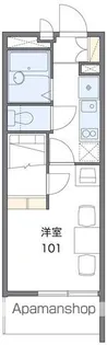 レオパレスCEDRUS【2階】の間取り