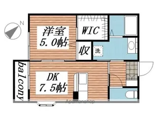 グランドサンC棟【2階】の間取り