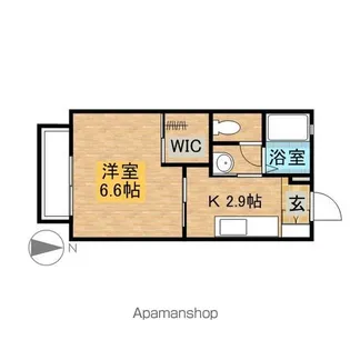 リバティ新白岡A【202号室】の間取り