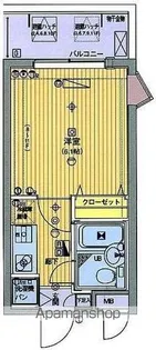 東京都港区芝浦2丁目【マンション】の間取り