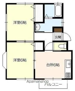 ハイパインⅡ【202号室】の間取り