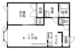 クレールハイム【1階】の間取り