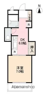 西町ハイツ(CL)【2階】の間取り