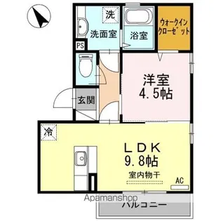 カーサ・フェリーチェ【3階】の間取り