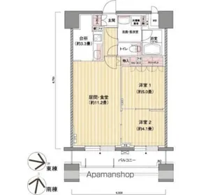 パークアクシス札幌植物園前【10階】の間取り