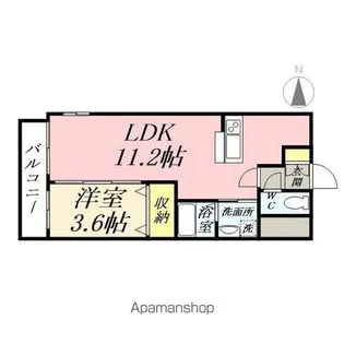 AXⅠS今【3階】の間取り