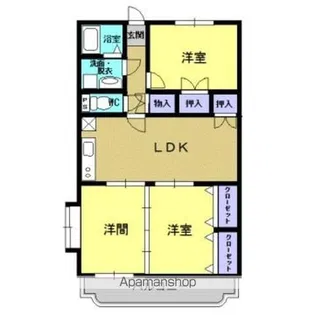 永徳ハイツB棟【201号室】の間取り