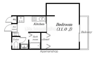 エクセラート瀬田【205号室】の間取り