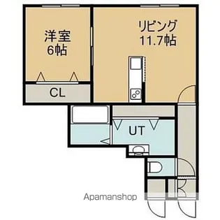 LOOK UP 大縄【202号室】の間取り