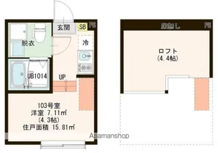 グラン竹ノ塚【1階】の間取り