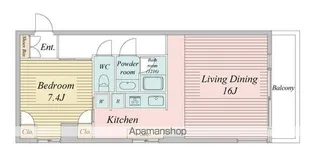 ドゥーエ清澄白河【4階】の間取り
