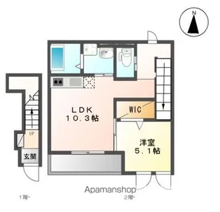 ベルミーA’【2階】の間取り