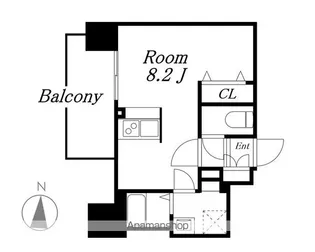 SHOKEN Residence名古屋 太閤通 【11階】の間取り