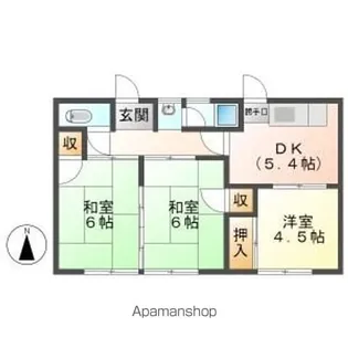 岐阜県岐阜市鏡島西2丁目【一戸建】の間取り