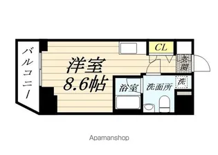 神奈川県横浜市鶴見区生麦1丁目【マンション】の間取り