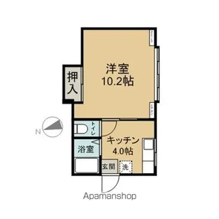 コーポアルペン【107号室】の間取り