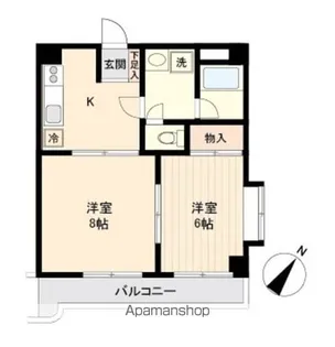 シエナ仙台Ⅰ【201号室】の間取り