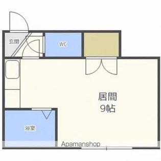 ヒュース美園A【105号室】の間取り