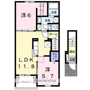 セレーブル浅江【2階】の間取り