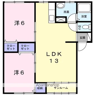 クレストールNOVA【1階】の間取り