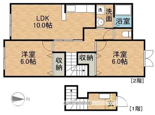 ティファニー5【2階】の間取り