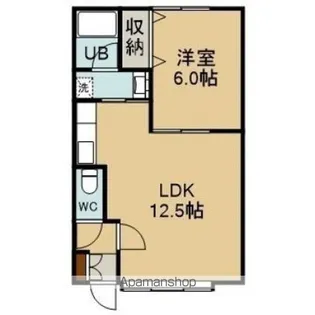 メゾンREVE【105号室】の間取り