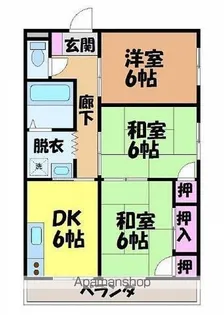 3DKの間取り画像