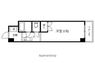 サンハイツ西【2階】の間取り